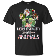 Load image into Gallery viewer, Easily Distracted By Animals Cat Dog Bird T - Shirt For Men